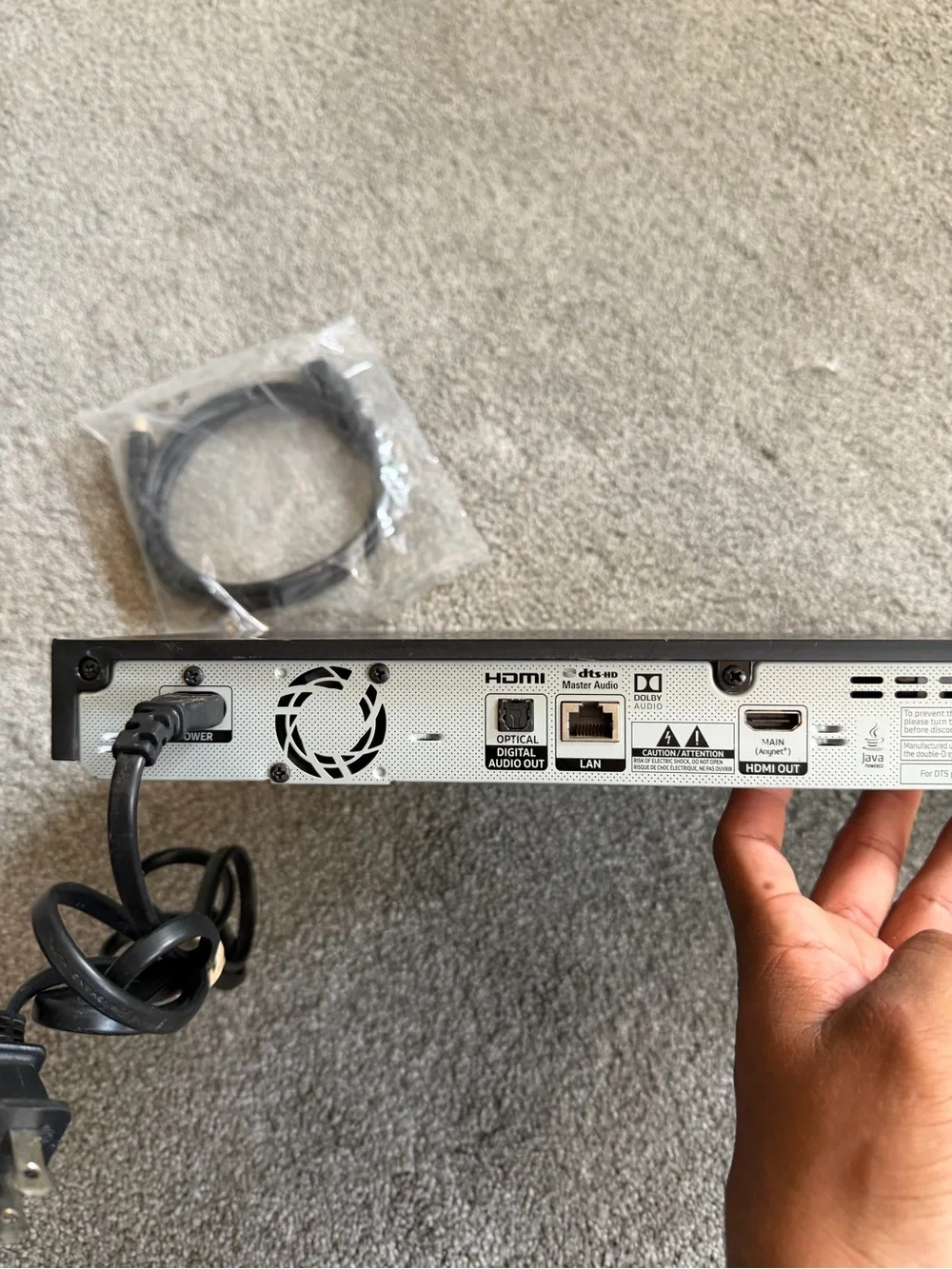 Samsung UBD-K8500 4K Ultra HD Blu-ray Player W/ WiFi NO REMOTE Tested